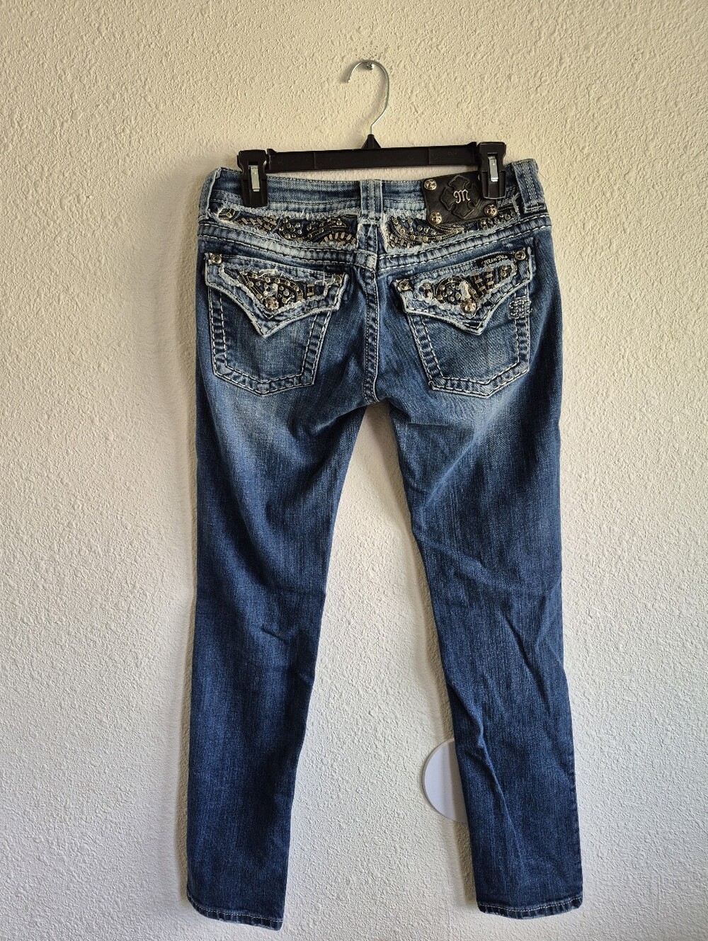 Miss Me Rhinestone Embellished Skinny Jeans Womens Size 29